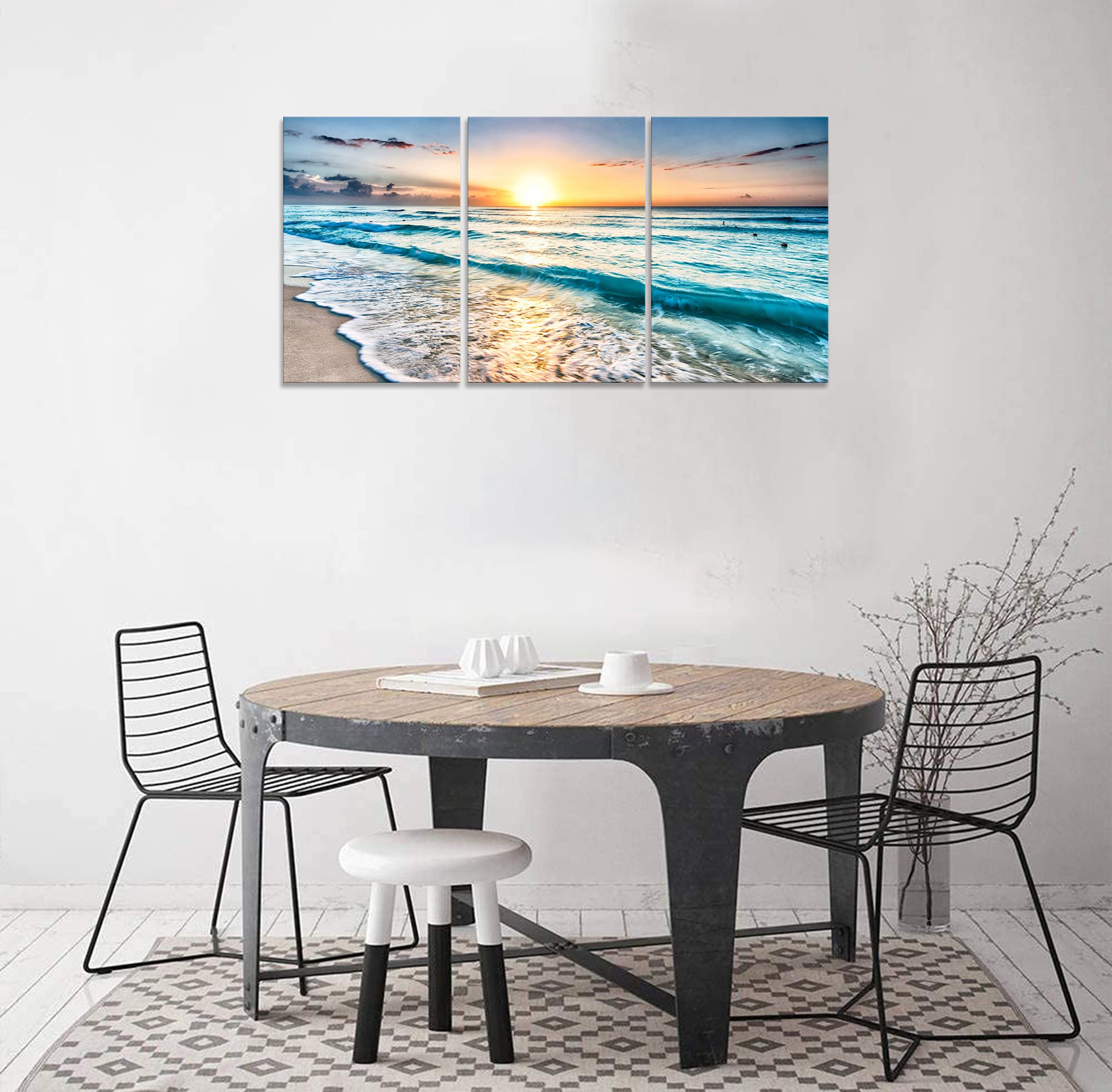 Amazon.co.jp: 絵画 海 ポスター アート 南国 風景 自然 ハワイ 絵画